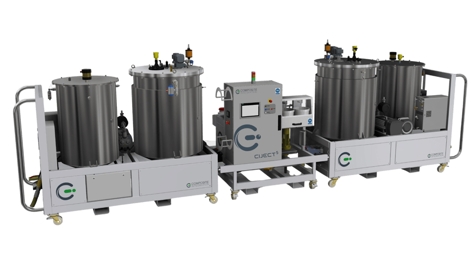 CIJECT 5 Resin Infusion Machine - Modular Set-up for Wind Blade Infusion